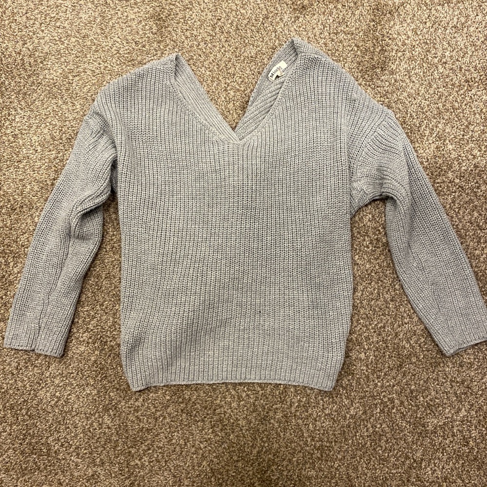 Miracle Soft Gray Knit Top